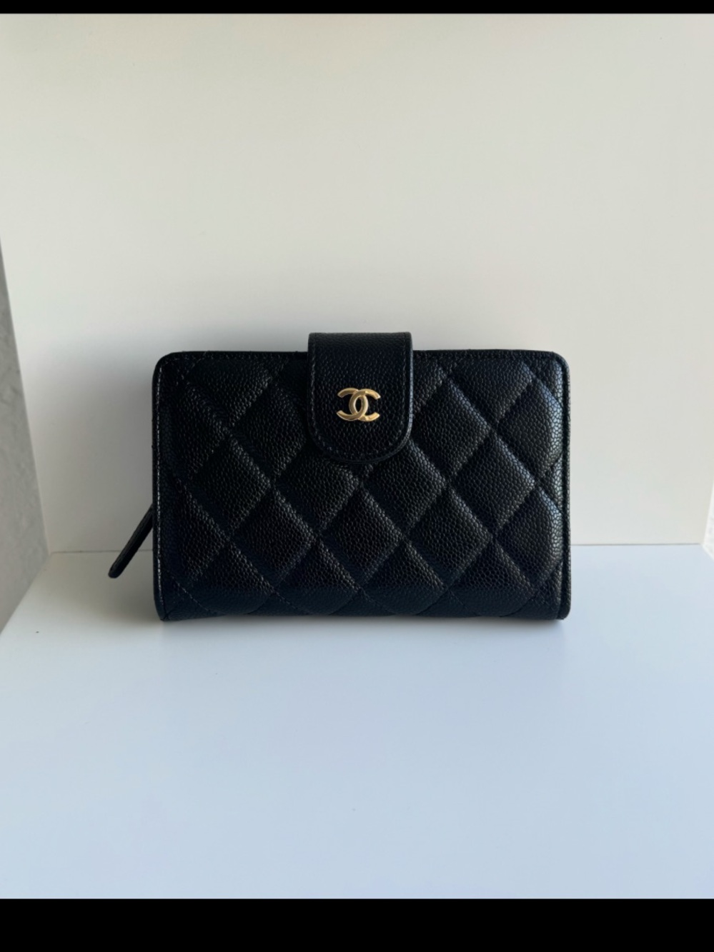 Classic Quilted Black Women's Wallet